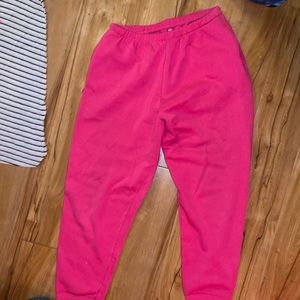 Pink sweats